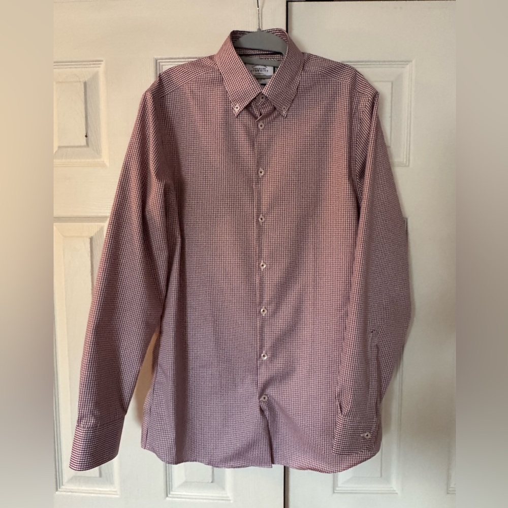 Charles Tyrwhitt Extra Slim Fit Red Dress Shirt